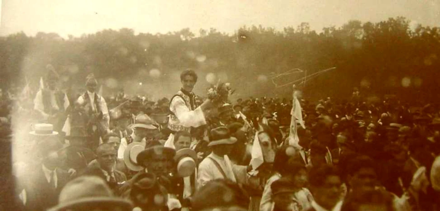 Nunta din Crângul Petreşti     Foto din arhiva lui Eleodorus Enachescu