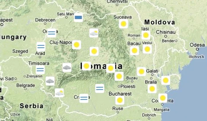 Starea vremii în România, în dimineaţa zilei de 28 februarie FOTO meteoromania.ro