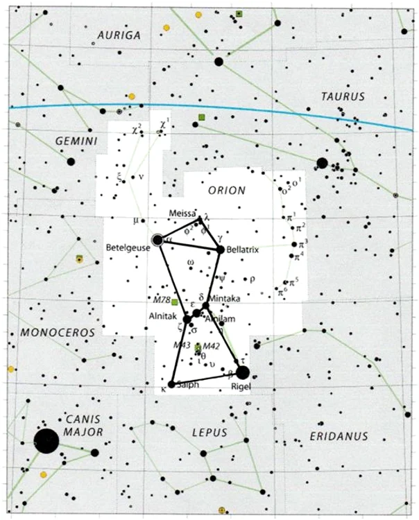 Fig. 2. Constelația Orion