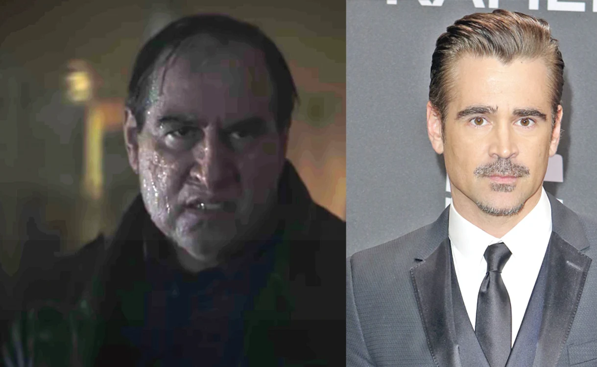 Machiajul în face de nerecunoscut pe Colin Farrell. Foto arhivă