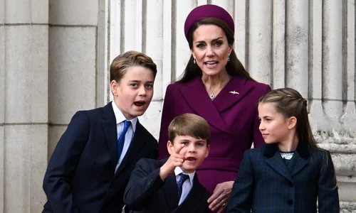 Kate Middleton, Prințul George, Prințesa Charlotte și Prințul Louis Foto Profimedia jpg