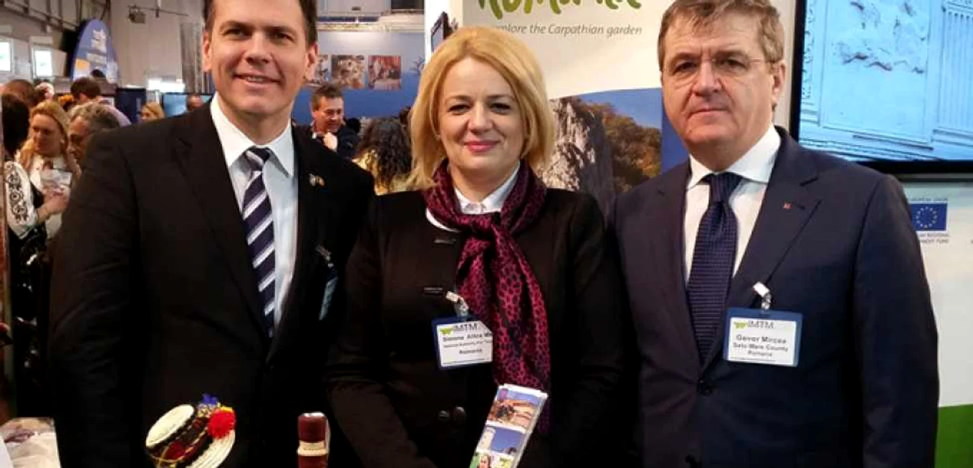 Conducerea Consiliulului Judeţean Satu Mare – preşedintele Adrian Ştef şi vicepreşedintele Mircea Govor, au fost prezenţi la International Mediterranean Tourism Market în Tel Aviv. FOTO -cjsm.ro