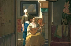 Johannes Vermeer, Scrisoarea de dragoste, 1669-1670, ulei pe pânză, 44 x 38,5 cm, Rijksmuseum, Amsterdam