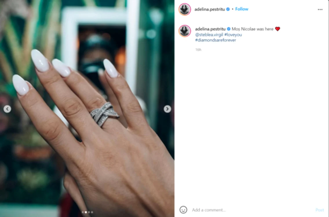 
    Adelina Pestrițu și Virgil Stelea trăiesc o frumoasă poveste de dragoste Sursă foto: Instagram Adelina Pestrițu   