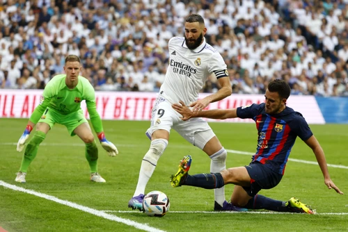 Karim Benzema a deschis scorul în minutul 12 FOTO EPA-EFE