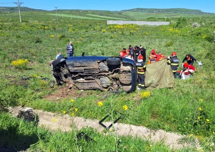 Imagine de la locul accidentului / foto: ISU