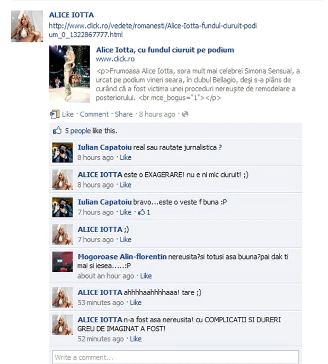 Adriana Fratilescu vs. Alice Iotta