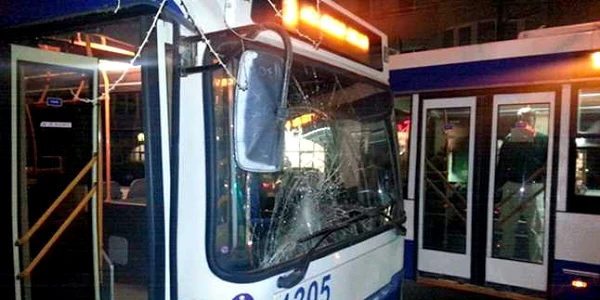 accident troleibuz Chisinau FOTO IPN