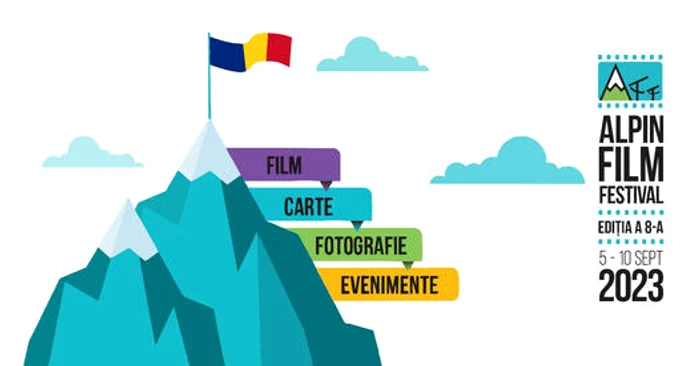 Afișul ediției din acest an a Alpin Film Festival FOTO Facebook AFF