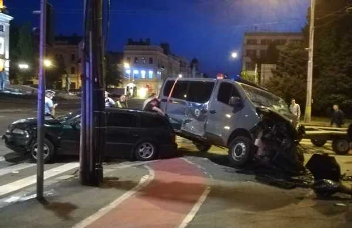 accident masina jandarmeriei foto ipj cluj