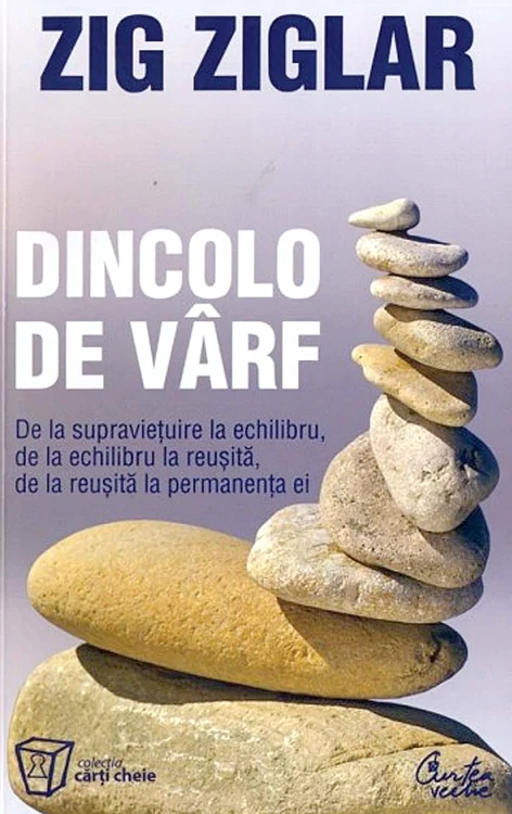 „Dincolo de vârf” (18,5 lei), scrisă  de americanul Zig Ziglar, este una  dintre cele mai citite cărţi din  lume. Din ea, Cristina a învăţat că orice suferinţă e temporară