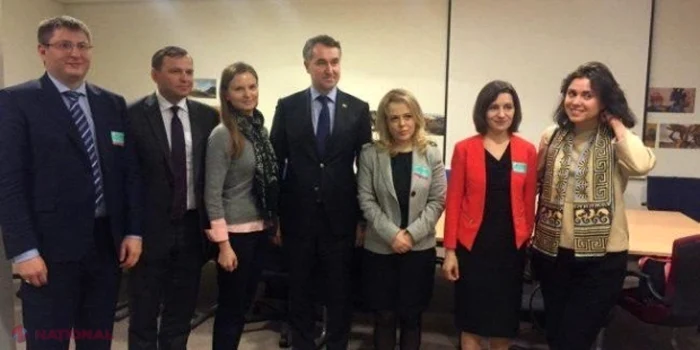 Andrei Năstase, Maia Sandu şi Ludmila Kozlovska la o reuniune a Open Dialog. Sursa Foto:ZiarulNaţional.md