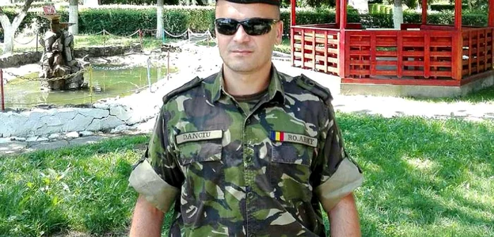 Maiorul Cristian Danciu a participat în 2009 la o misiune în Kosovo FOTO Arhivă personală