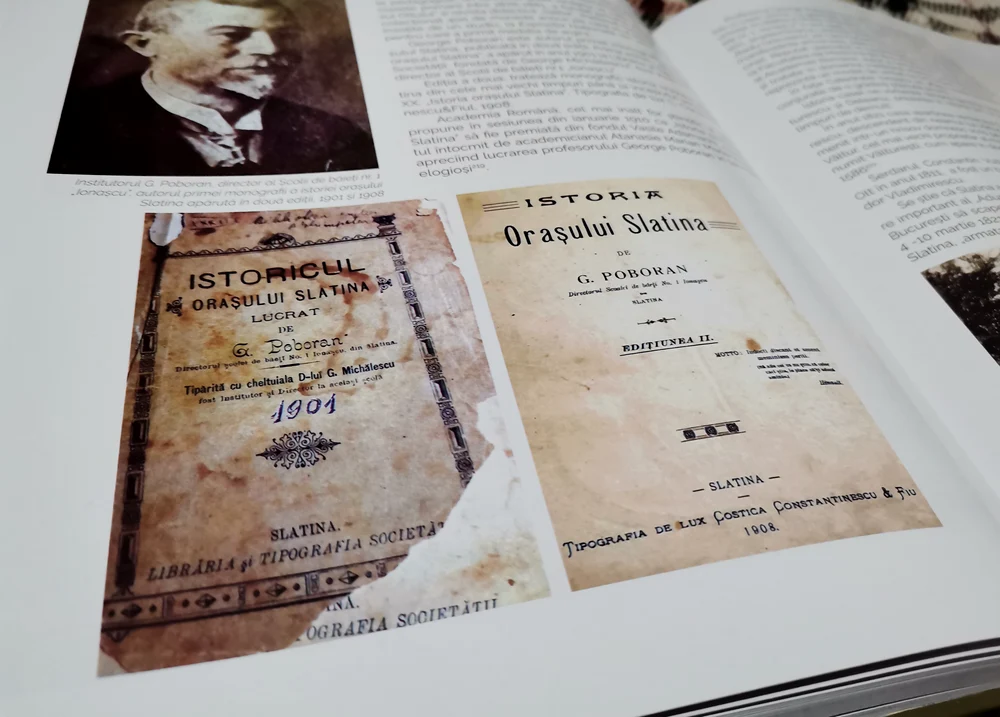 Cartea prezintă o istorie bine documentată a Slatinei de odinioară  