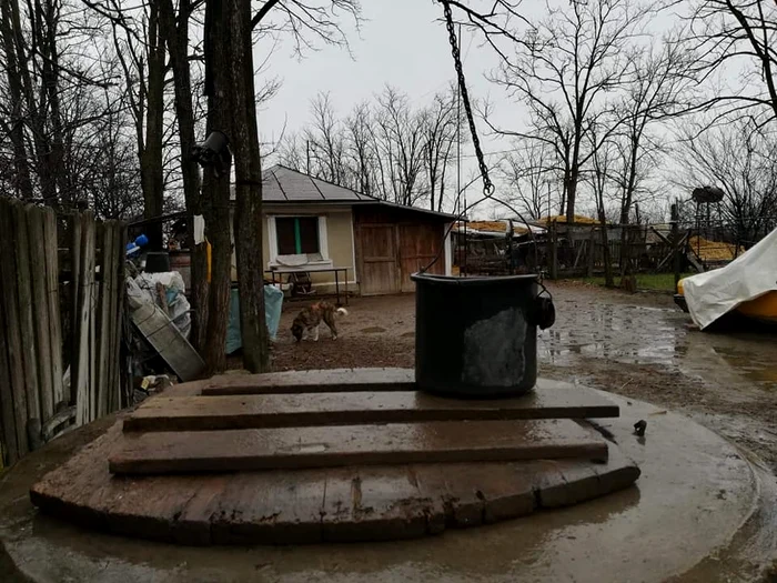 Singura gospodărie locuită din cătunul Crângeni FOTO: C.Mazilu