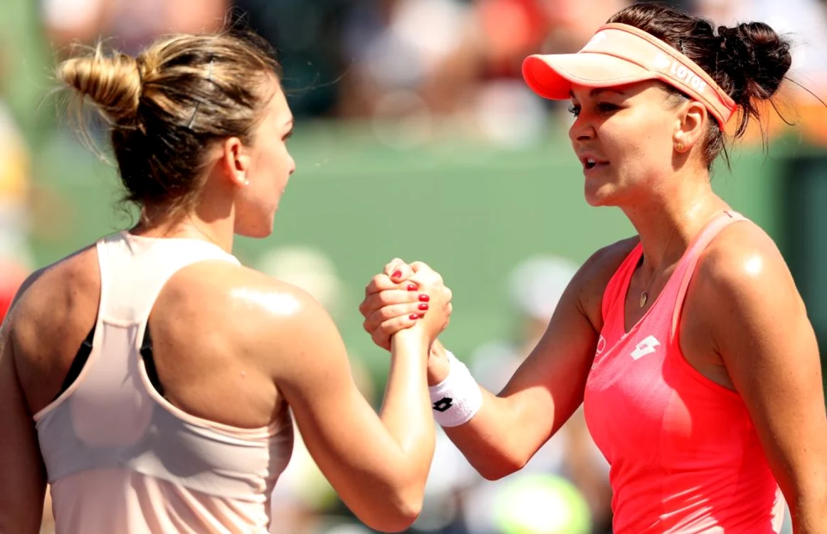 Simona Halep - Agnieszka Radwanska / Miami Open / FOTO Guliver / GettyImages / 24 mar 2018