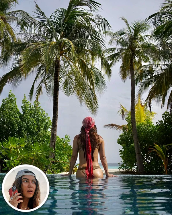 Sore a fost cu fiica sa, Erin, și niște prieteni, în Maldive