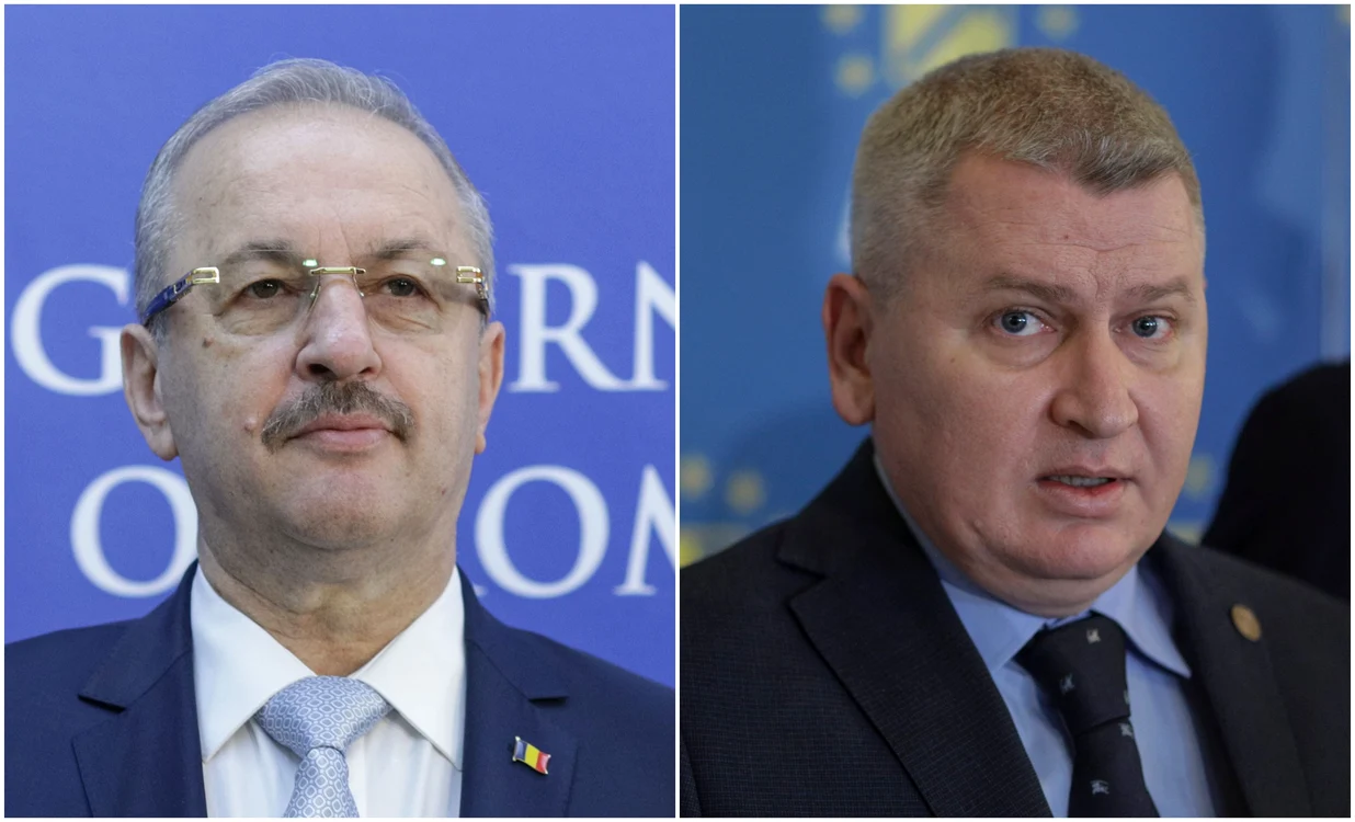 Vasile Dîncu (PSD) și Florin Roman (PNL) FOTO Colaj Adevărul