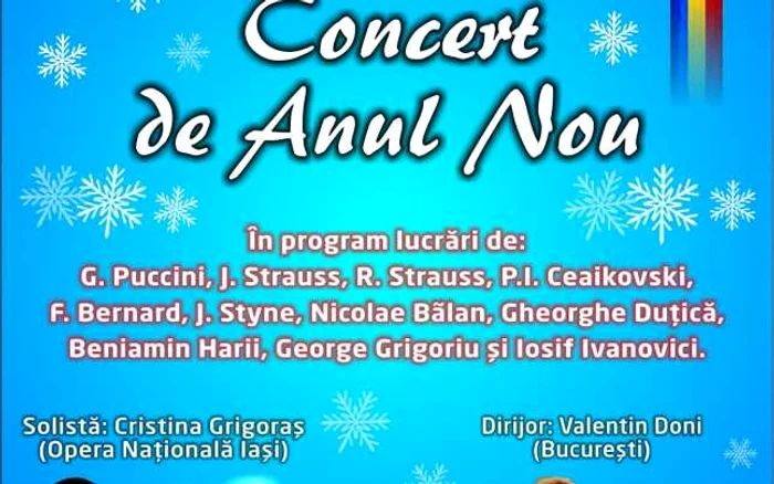 Afişul concertului
