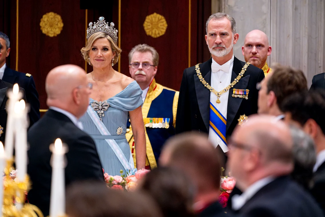Regina Maxima la dineul de stat din Amsterdam, Profimedia