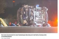 germania  microbuz cu muncitori romani  rasturnat de mai multe ori dupa ce un taxi  condus de un sofer drogat  a intrat in el zece victime jpg