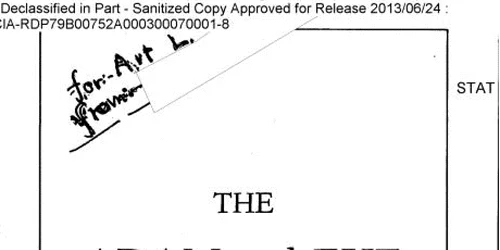 Dosar CIA declasificat Adam and Eve Story 