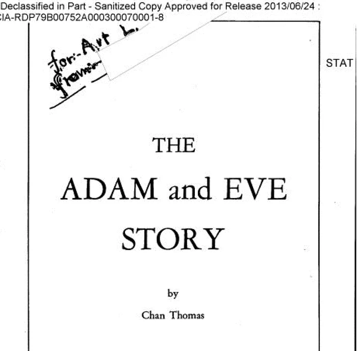 Dosar CIA declasificat Adam and Eve Story 