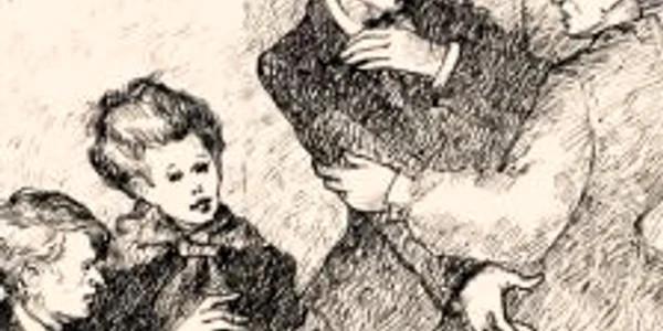 Ilustraţie din primul  volum al romanului „Crimă şi pedeapsă“  de F.M. Dostoievski