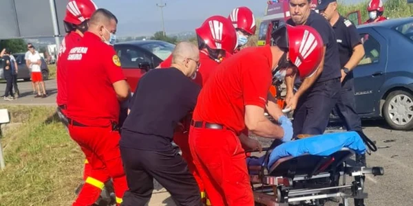 accident in zona localitatii turdas foto ipj hunedoara