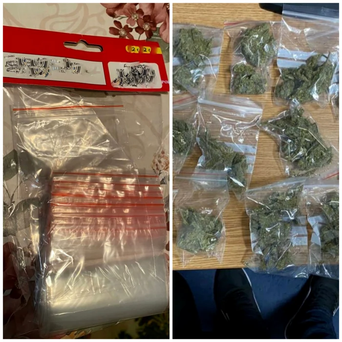 Polițiștii au găsit asupra traficanților peste 300 grame de cannabis FOTO: IPJ Dolj