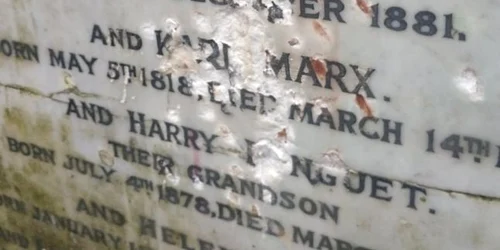 Mormantul lui Marx din Londra vandalizat FOTO Friends of Highgate Cemetery Trust