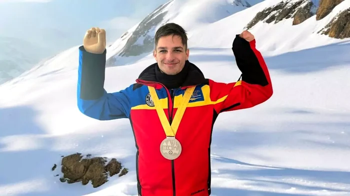 Raul Mirică, tânărul cu brațe amputate care a câștigat o competiție sportivă / foto: Radio Brașov