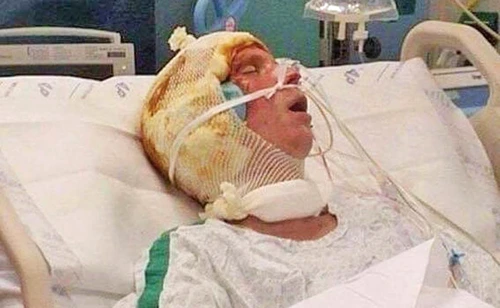 Bogdan, pe patul de spital