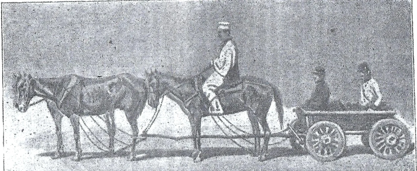 O căruță de poștă brăileană / foto: ilustrație „De la Praga la Focșani”, Emanuel Solomon