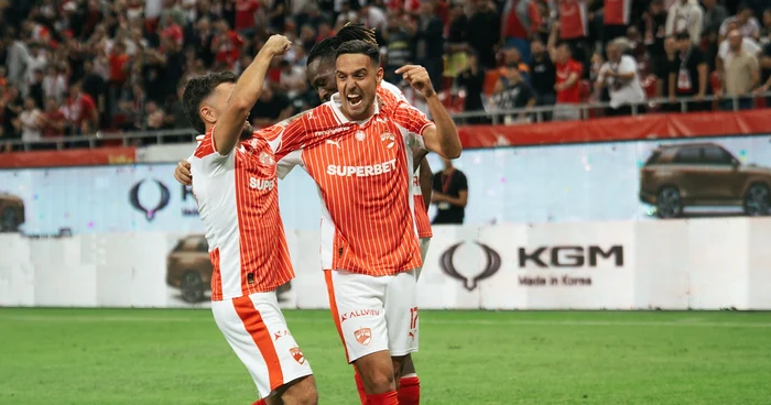 Bucuria de după gol a lui Milanov  FOTO Facebook Dinamo