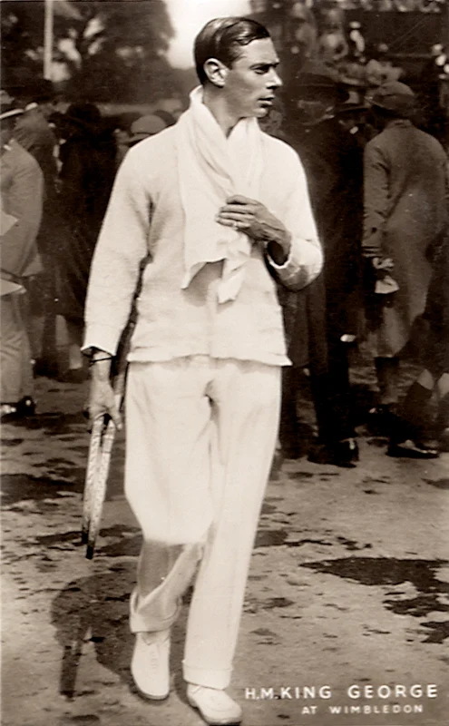 Regele George a jucat tenis în campionatul Wimbledon, 1905. FOTO: Profimedia