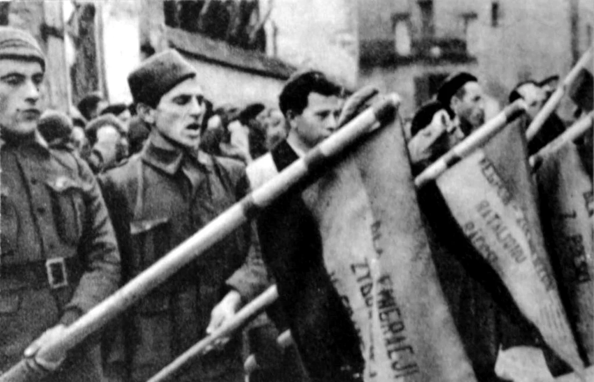 Voluntari polonezi din Brigăzile Internaționale, în timpul războiului civil spaniol (© Wikimedia Commons)