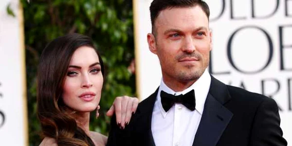 Megan Fox&husband golden globes Reuters