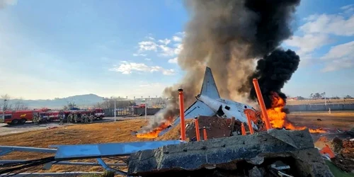 Catastrofă aviatică în Coreea de Sud Foto X jpg