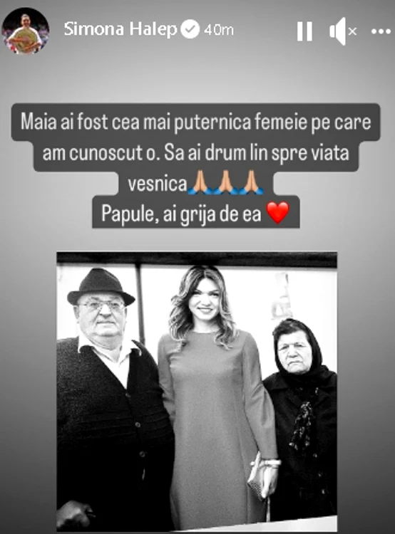 Bunica Simonei Halep a murit