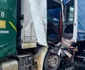 Accident rutier pe A 1 - centura Sibiului - coliziune două TIR-uri şi un autoturism Foto Adevărul