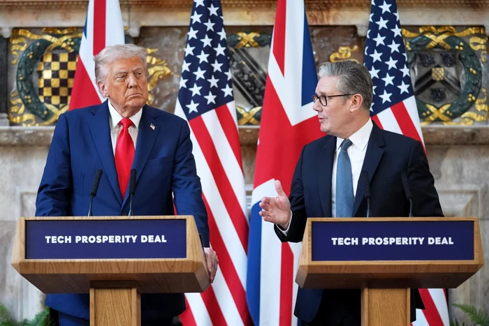 Donald Trump și premierul britanic Keir Starmer FOTO: X