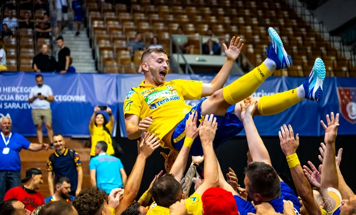 România va juca sâmbătă finala Euro 2024 la minifotbal. Foto Facebook