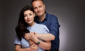 Alexandru Cumpănaşu, alături de soţia sa, Simona  jpeg