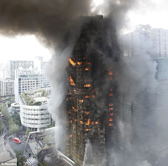 Incendiu în Shanghai