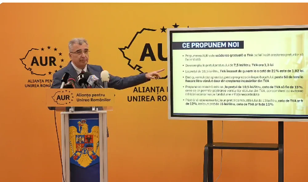 AUR propune reducerea TVA la carburanți pentru a tempera scumpirile. Peiu: „Să avem o cotă de 15%”