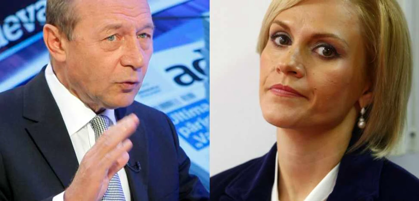 Traian Băsescu şi Gabriela Vrânceanu Firea. FOTO Eduard Enea