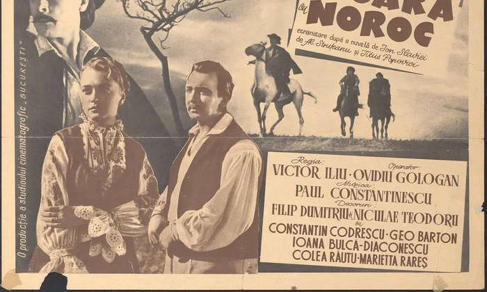 Afișul filmului „La Moara cu noroc” din colecția Muzeului Național de Istorie a României