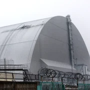 Structura de la protecție de la centrala de la Cernobîl, avariată FOTO Profimedia jpg