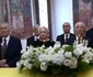 Theodor Stolojan, Ilie Bolojan, Marcel Ciolacu, Emil Constantinescu, Viorica Dăncilă, Nicolae Văcăroiu, Adrian Năstase la funeraliile de stat ale lui Ion Iliescu la Palatul Cotroceni. FOTO: captură de ecran